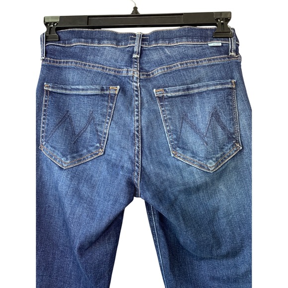 MOTHER The Mid Rise Dazzler Ankle Jeans Size 26 On The Edge Dark Wash Denim - Picture 7 of 15